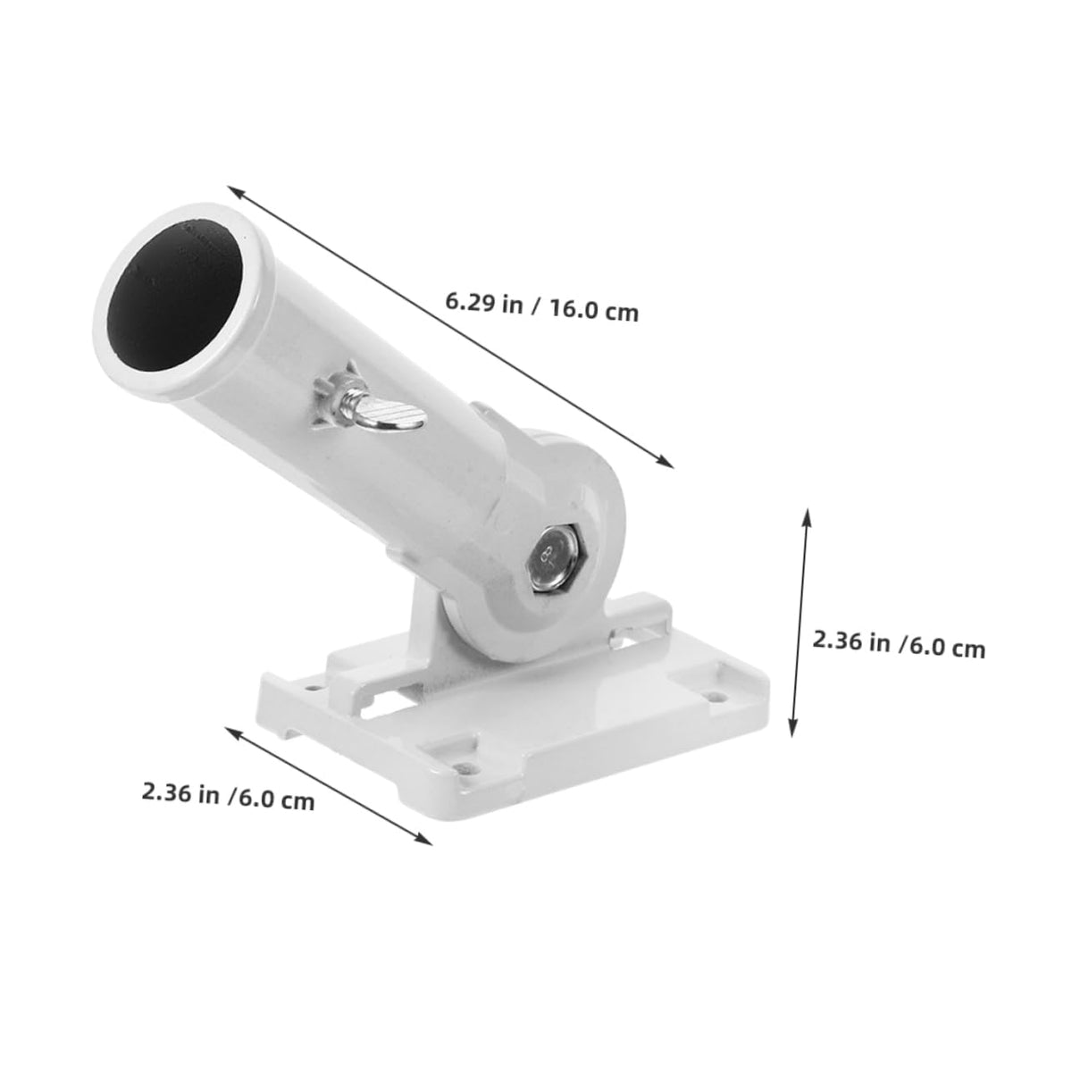 2pcs Aluminum Alloy Wall Mounted Adjustable Flag Pole Holder R8105