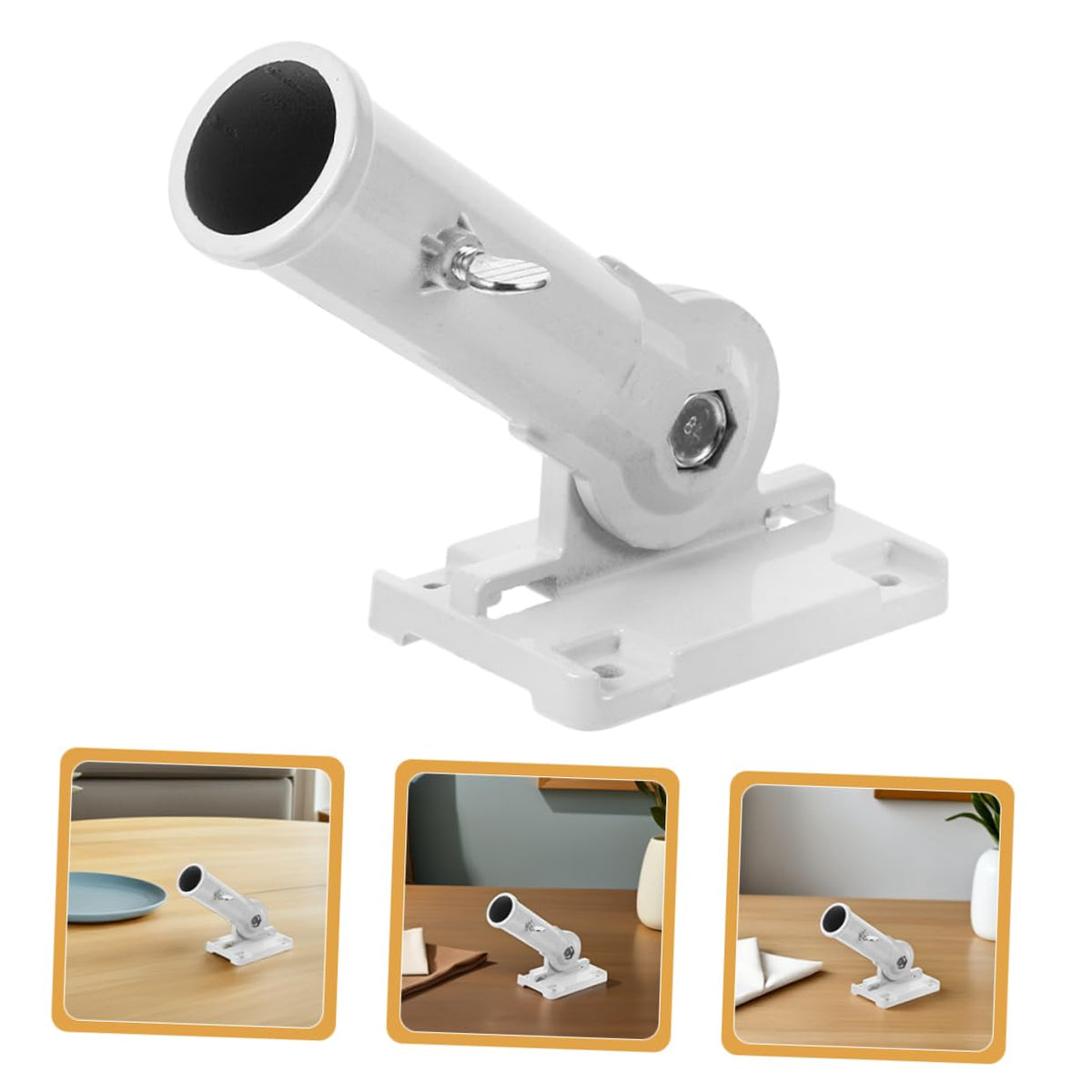 2pcs Aluminum Alloy Wall Mounted Adjustable Flag Pole Holder R8105
