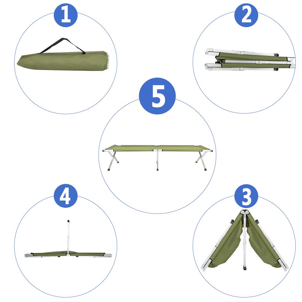 Folding Camping Cot with Carry Bag P191