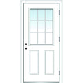 Primed Left Hand Outswing Prehung Steel Door 36"x80" Q489