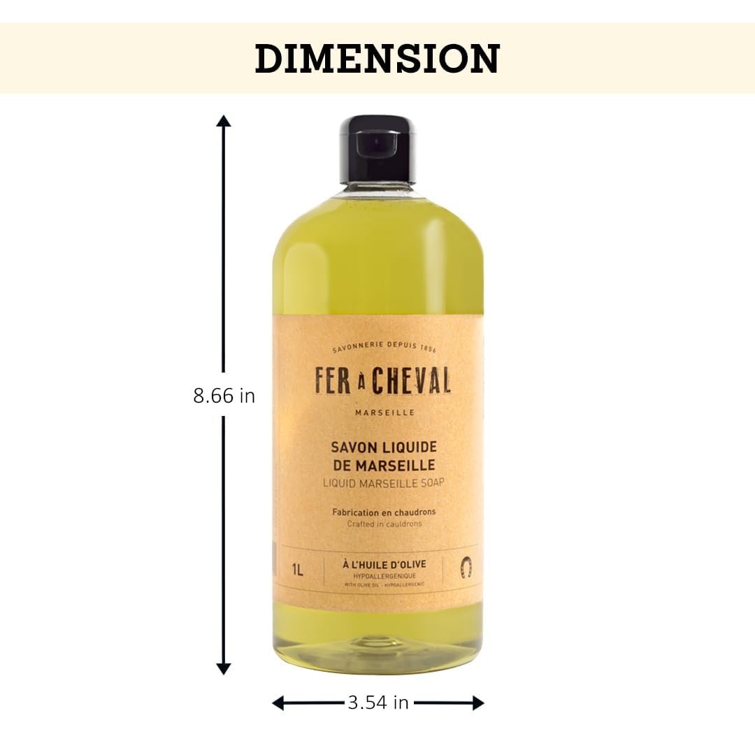 Organic Olive Oil Liquid Soap 1 L, 2 Pack M162597