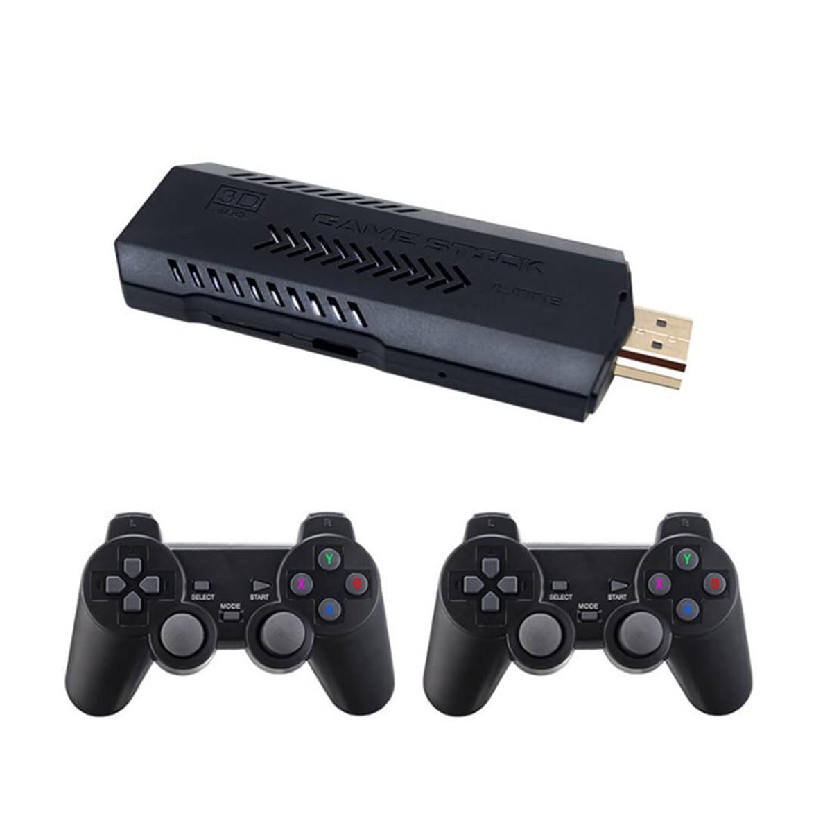 4K Retro Game Stick with 2 Wireless Controllers 64GB W642784