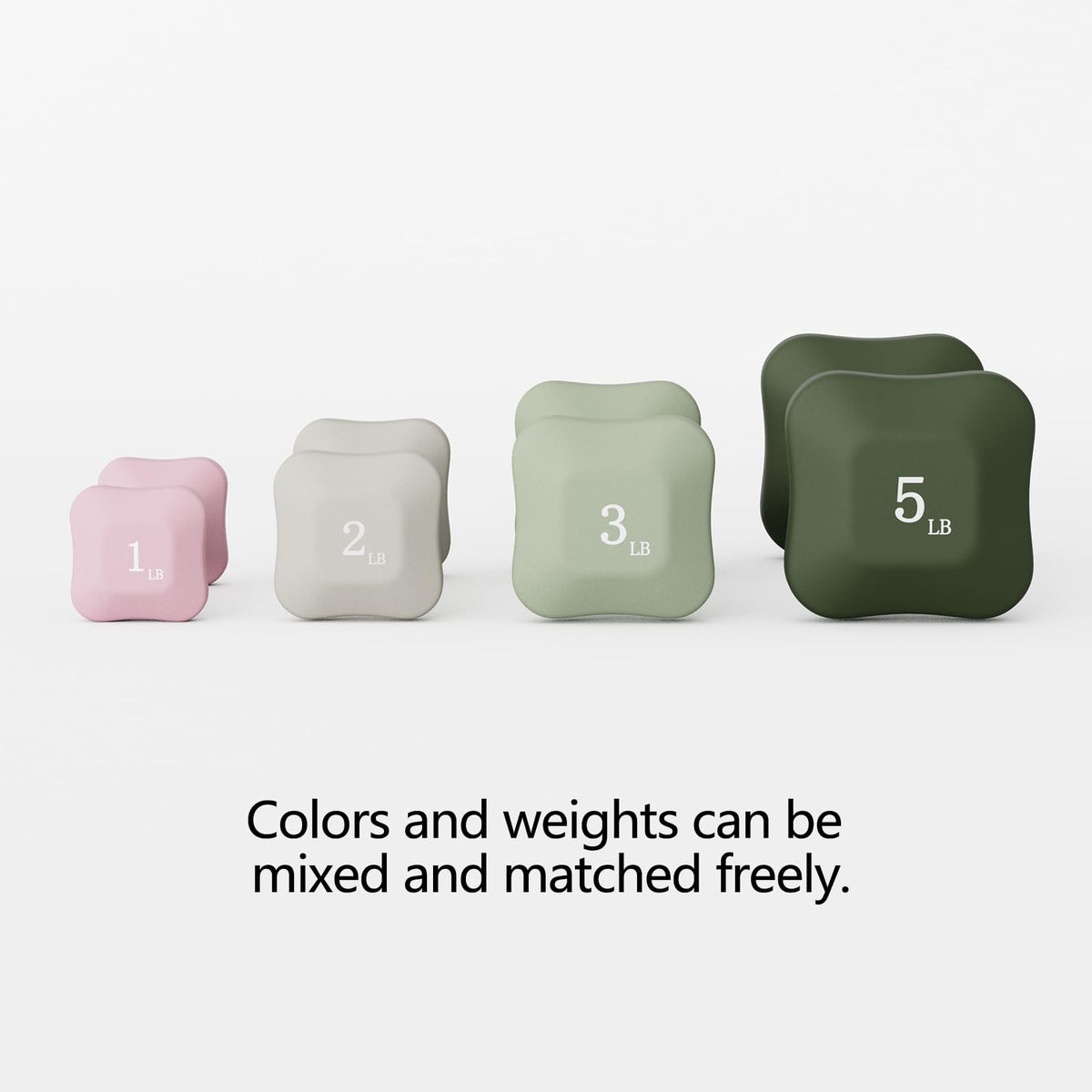 Neoprene-Coated Dumbbells Set of Two P778