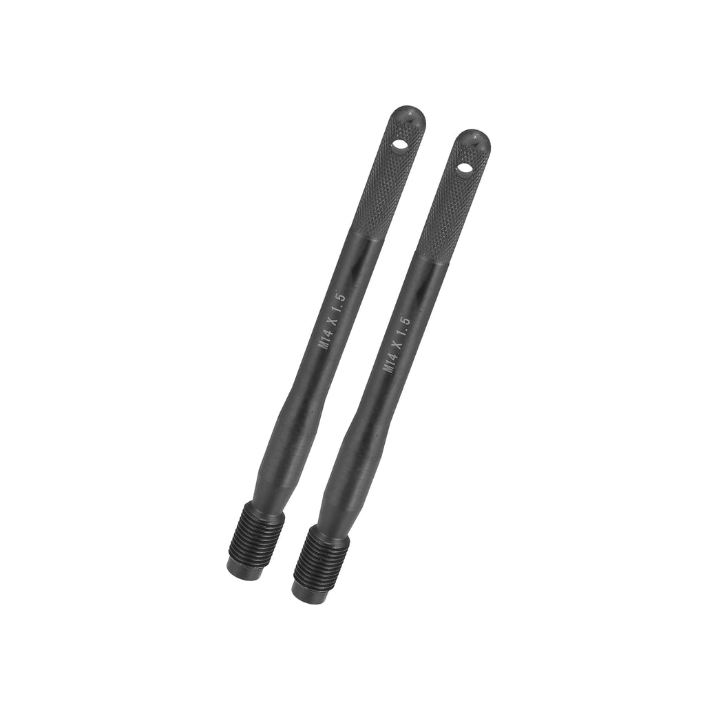 2pcs Black Carbon Steel Wheel Hangers Alignment Pin M14x1.5 K7778