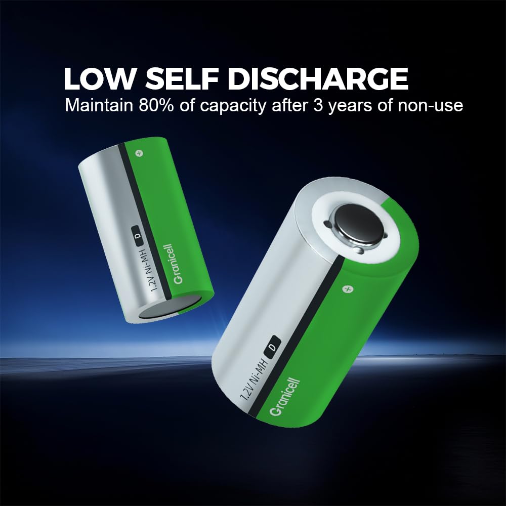 4-Pack D Rechargeable NiMH Batteries N251294