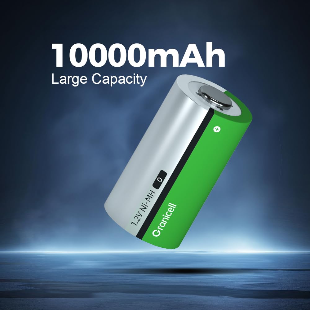 4-Pack D Rechargeable NiMH Batteries N251294