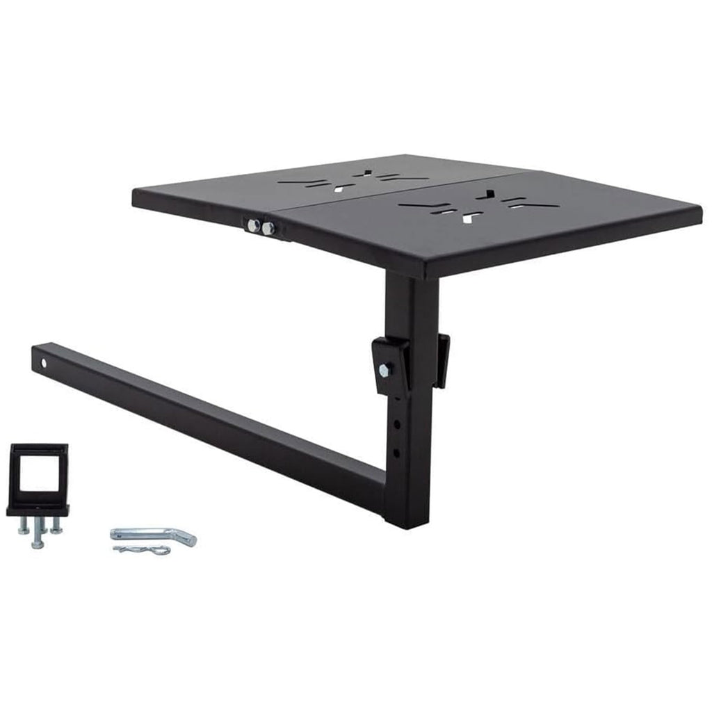 Folding Hitch-Mounted Steel Work Bench E88333