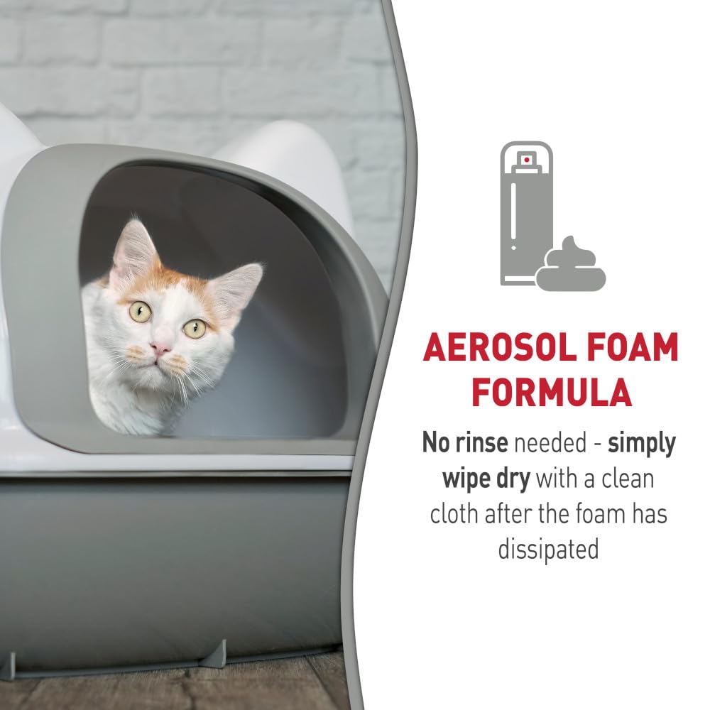 Cat Litter Box Cleaner Foam 17.5 oz 4 Pack T507