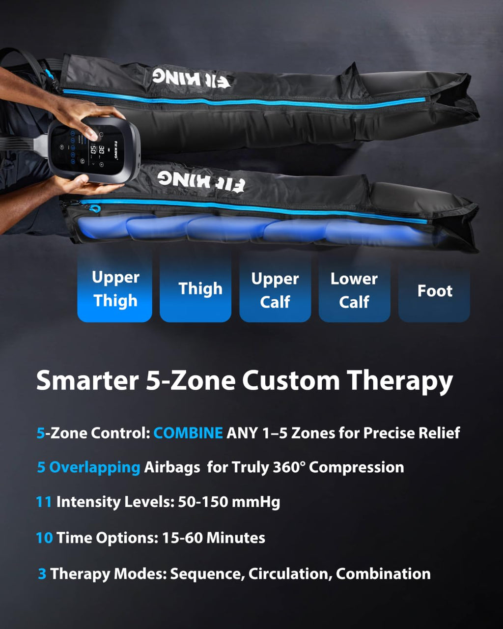 Cordless Leg Massager Compression Boots F798963