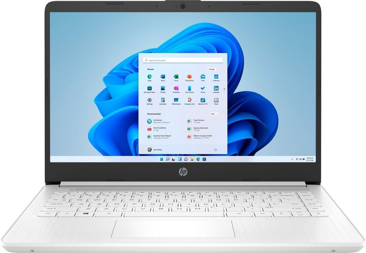 14" HD Laptop Intel Celeron N4500 4GB RAM 64GB eMMC Snowflake White Q7022