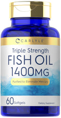 Omega 3 Fish Oil 1400 mg 60 Softgels L9250