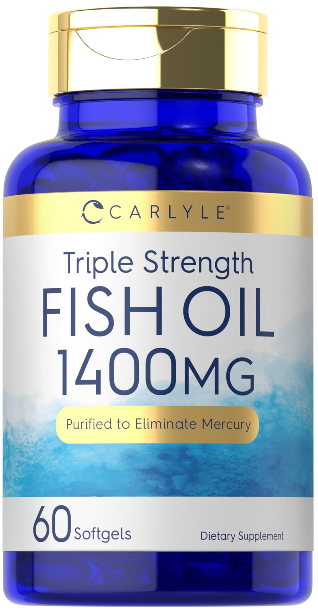 Omega 3 Fish Oil 1400 mg 60 Softgels L9250