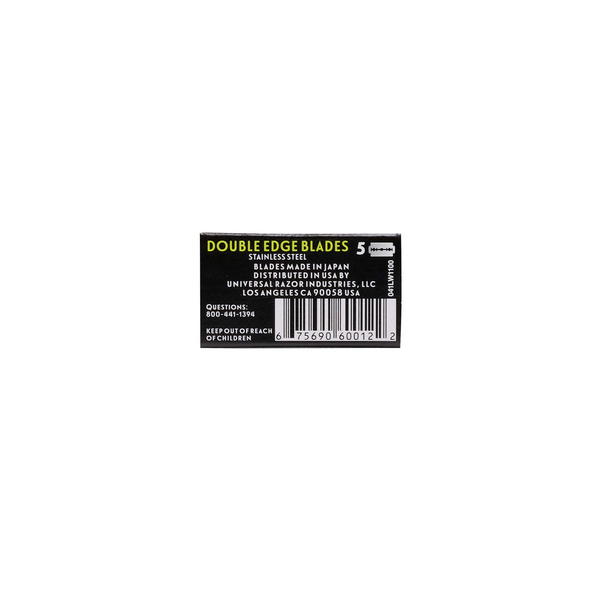 Double Edge Safety Razor Blades, 5 Count N50785