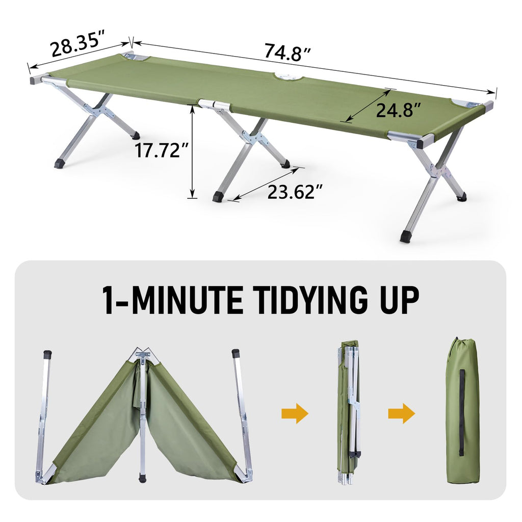 Folding Camping Cot with Carry Bag P191