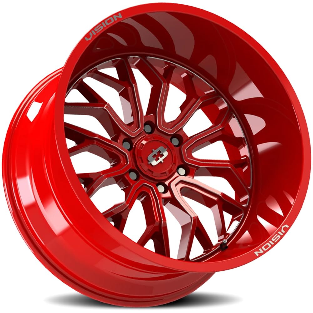 20x9 5x150 +12mm Red/Milled Wheel Rim M46136