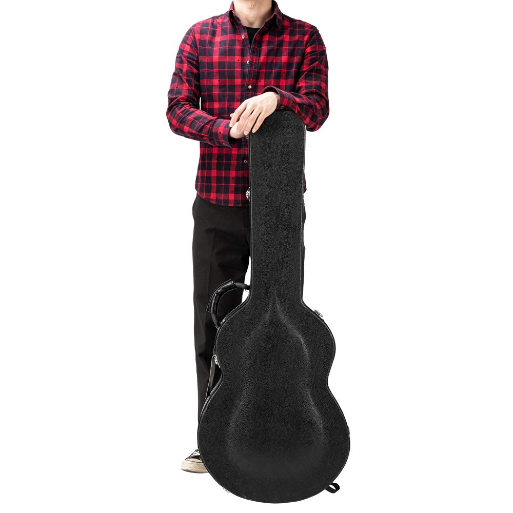 Wooden Hard-Shell Electric Guitar Case with Lock Latch Padding G15987