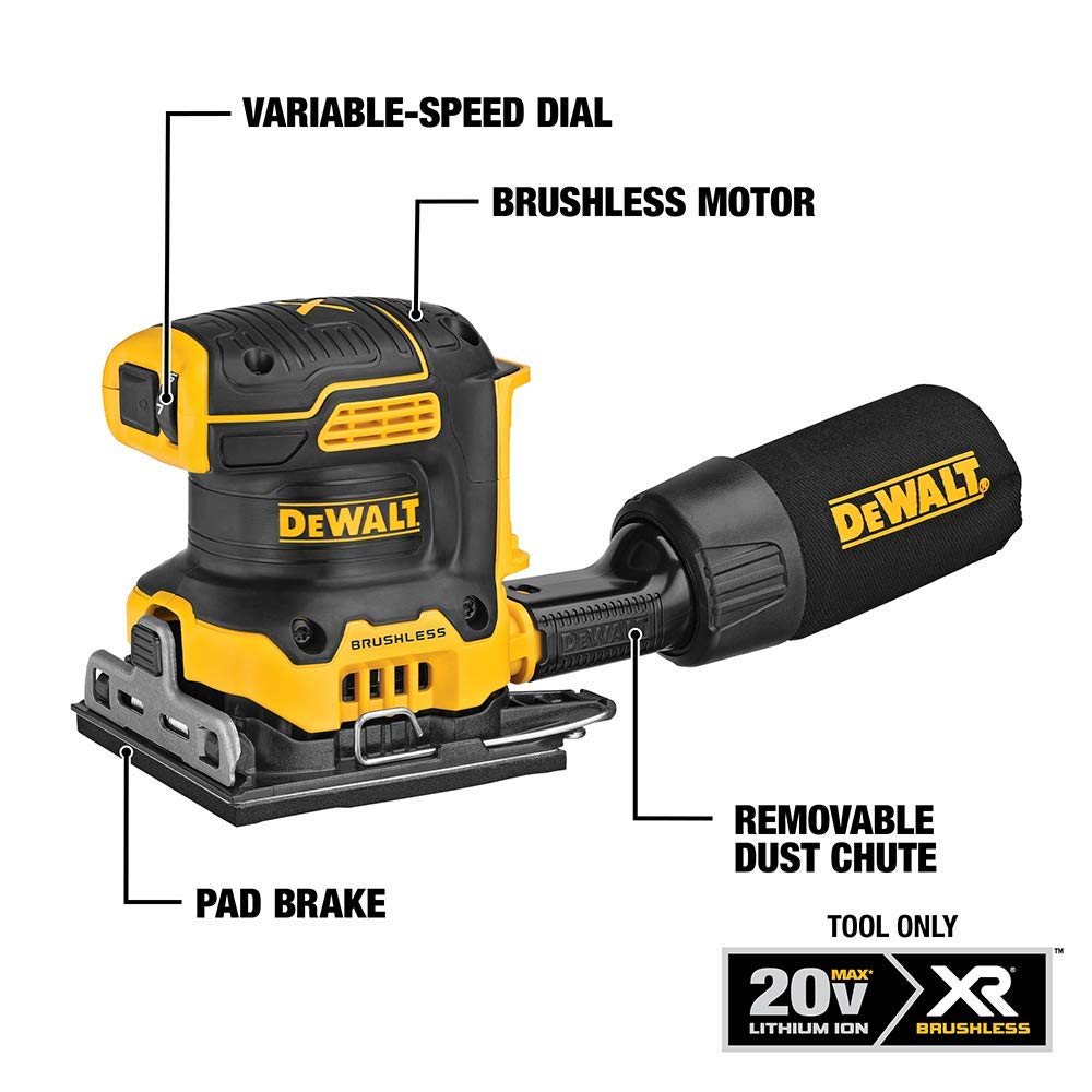 20V MAX Cordless Variable Speed 1/4 Sheet Sander U684