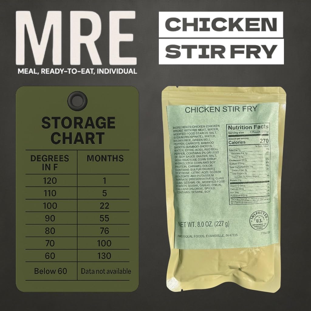 12 Pack Chicken Stir Fry Meal-Ready-to-Eat Entree W531226