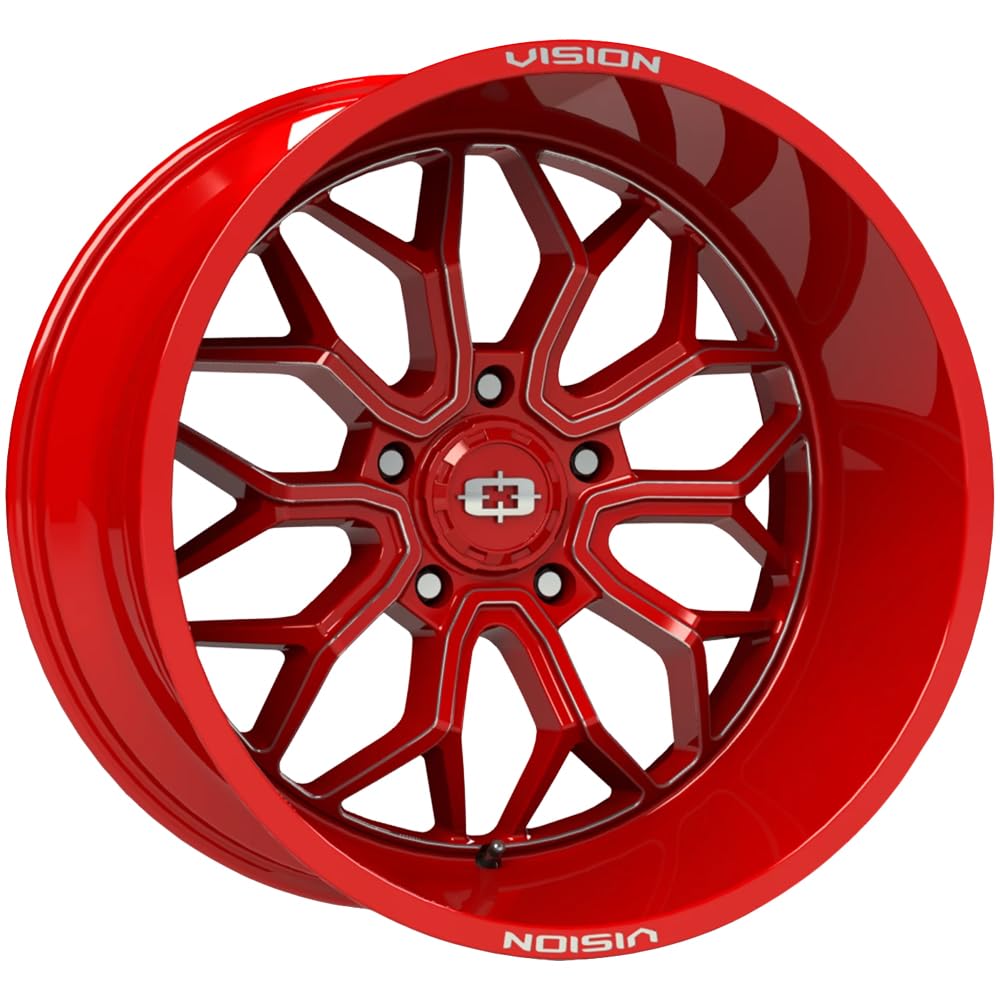 20x9 5x150 +12mm Red/Milled Wheel Rim M46136