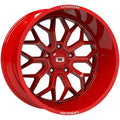 20x9 5x150 +12mm Red/Milled Wheel Rim M46136
