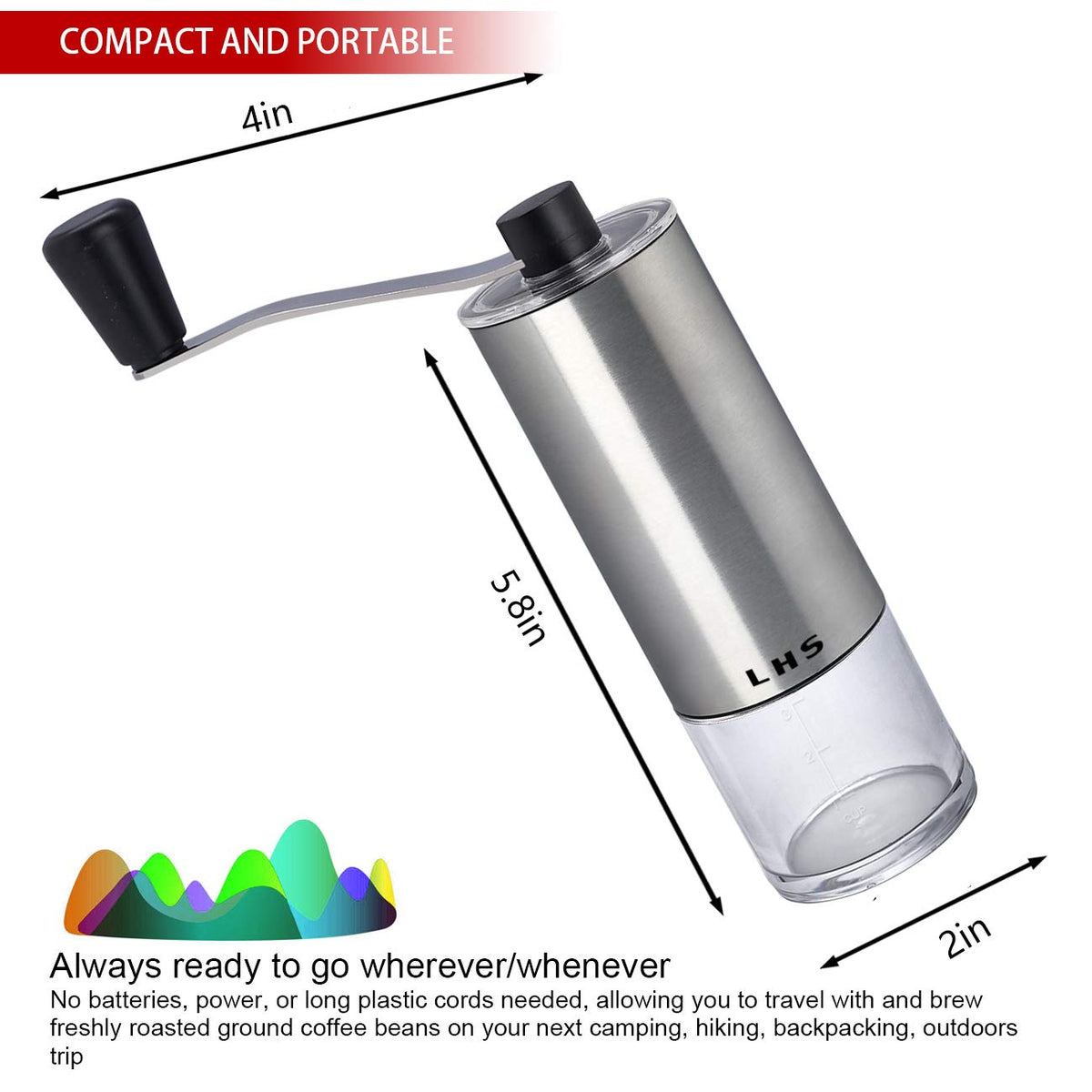 Coffee Grinder Stainless Steel Ceramic Conical Burr Q19960