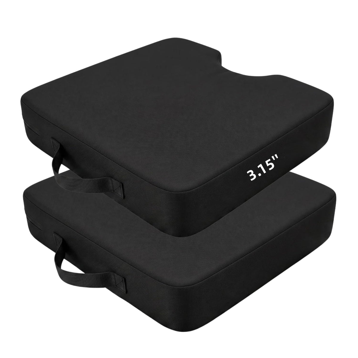 2 Pack Extra Thick Portable Bleacher Seat Cushions with Handle E188727
