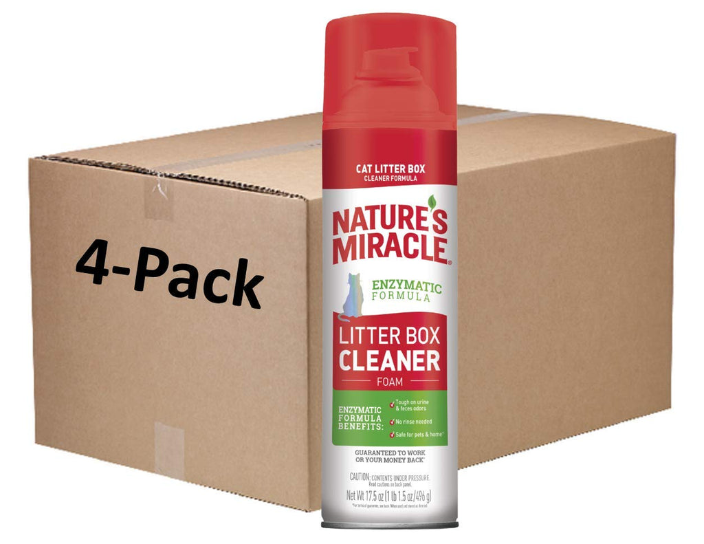 Cat Litter Box Cleaner Foam 17.5 oz 4 Pack T507