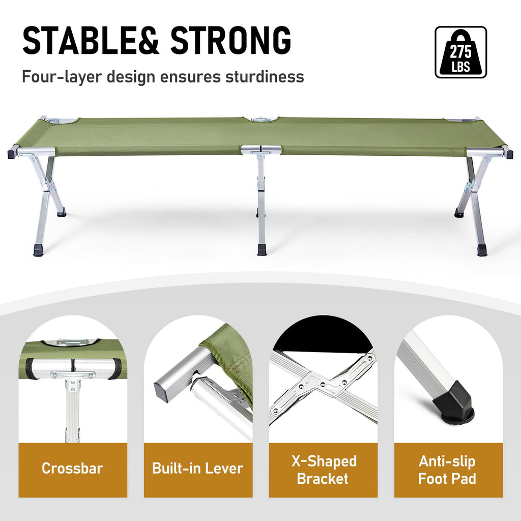 Folding Camping Cot with Carry Bag P191