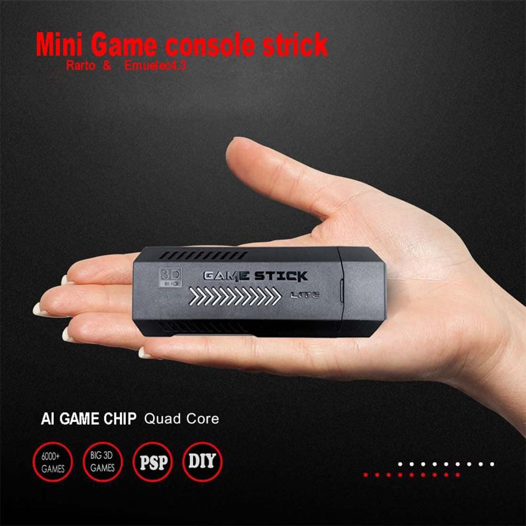 4K Retro Game Stick with 2 Wireless Controllers 64GB W642784