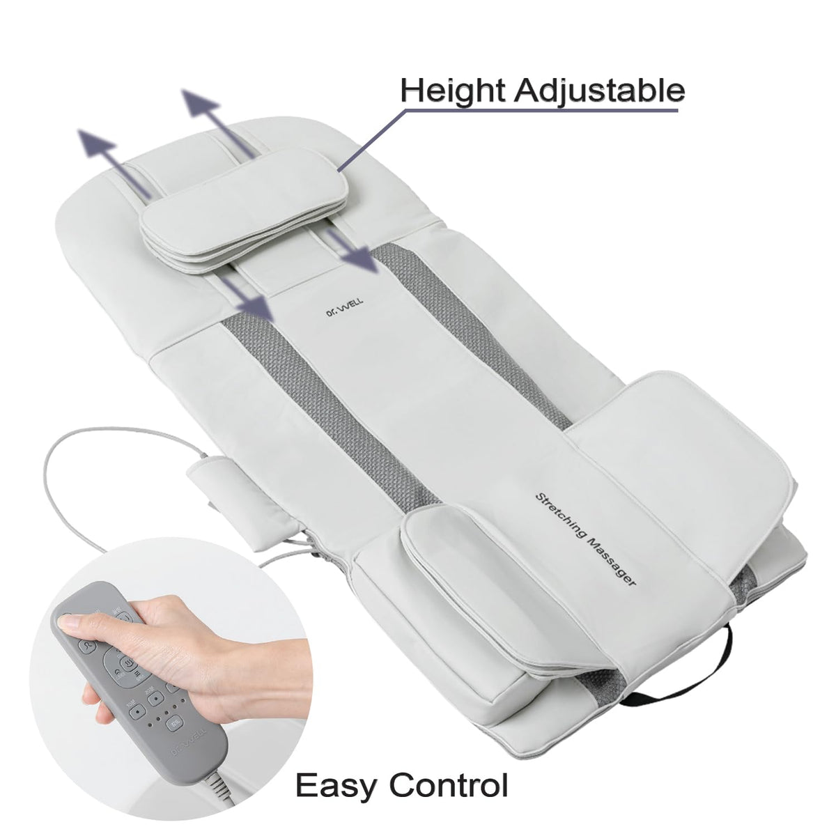 Full Body Stretching Massage Mat, 26 Air Cells, 7 Modes J3743