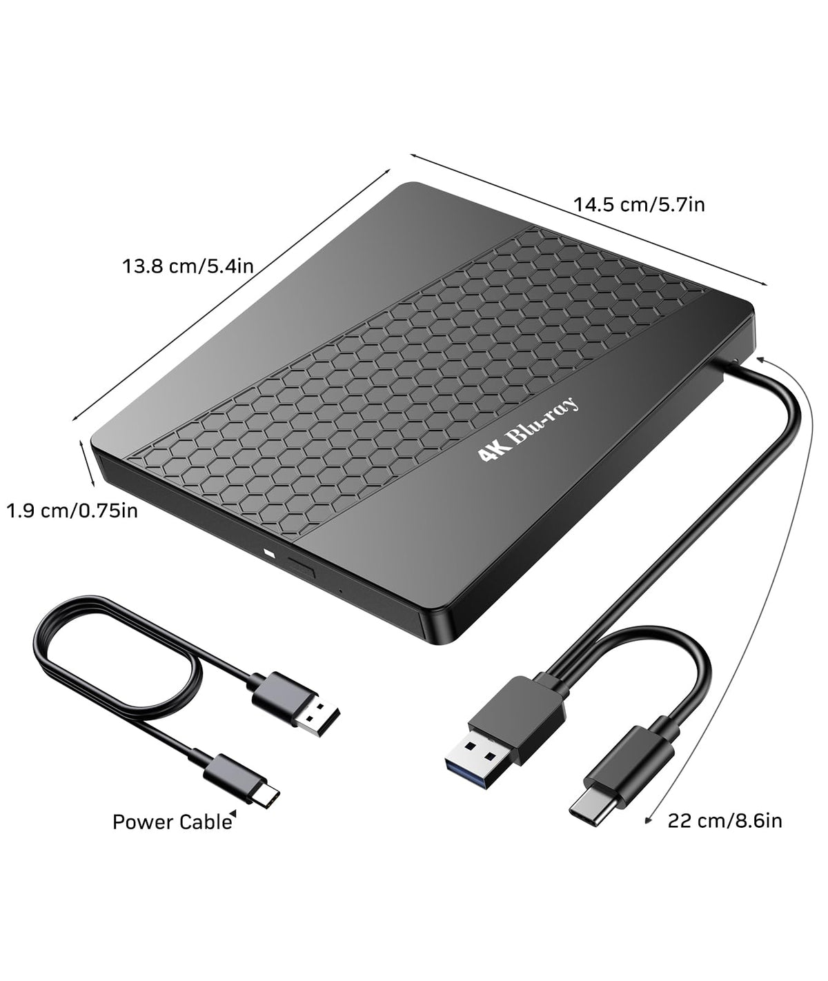 4k Blu Ray Drive with Carry Case T6853