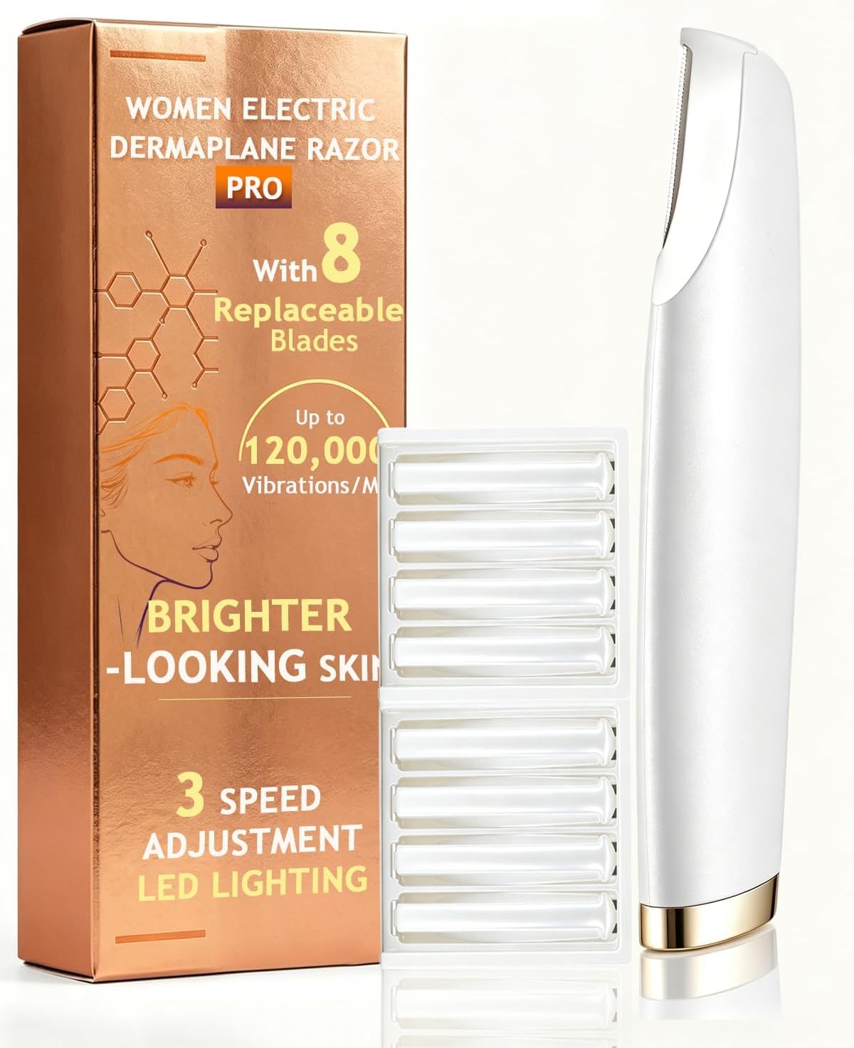 Dermaplane Razor with 9 Refill Blade G8473
