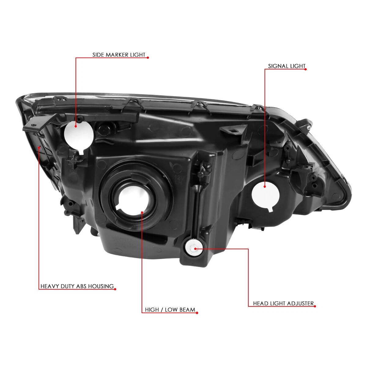 Halogen Headlight Assembly V31778