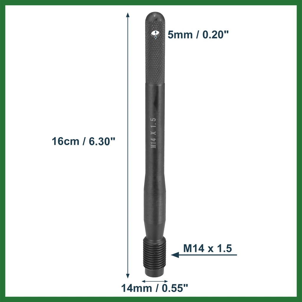 2pcs Black Carbon Steel Wheel Hangers Alignment Pin M14x1.5 K7778