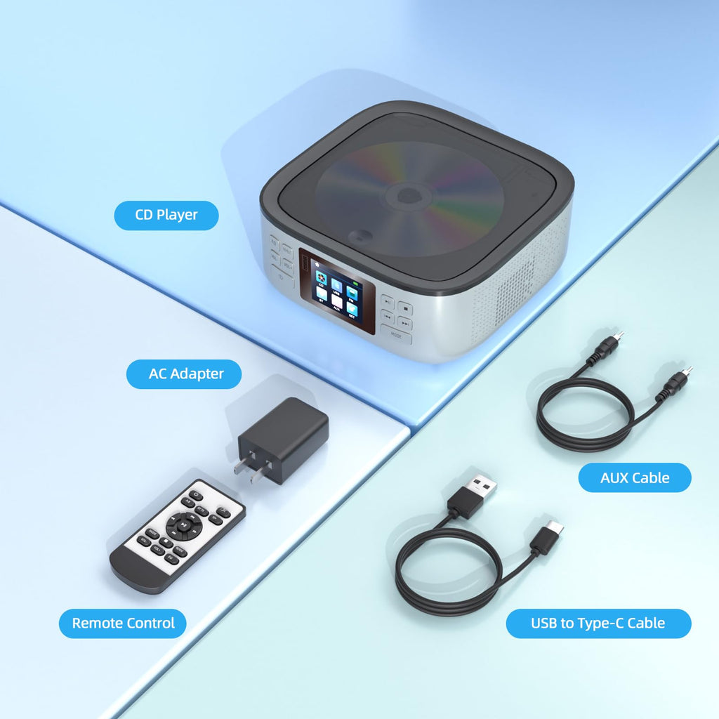 Portable CD Player with Bluetooth and LCD Screen S73112