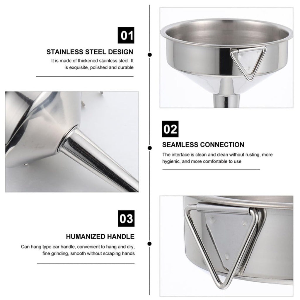 Stainless Steel Funnel Set V8367
