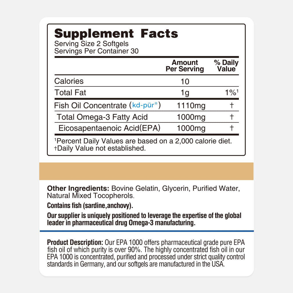 Omega 3 Fish Oil 1000mg Mini Softgels 60 Count G671