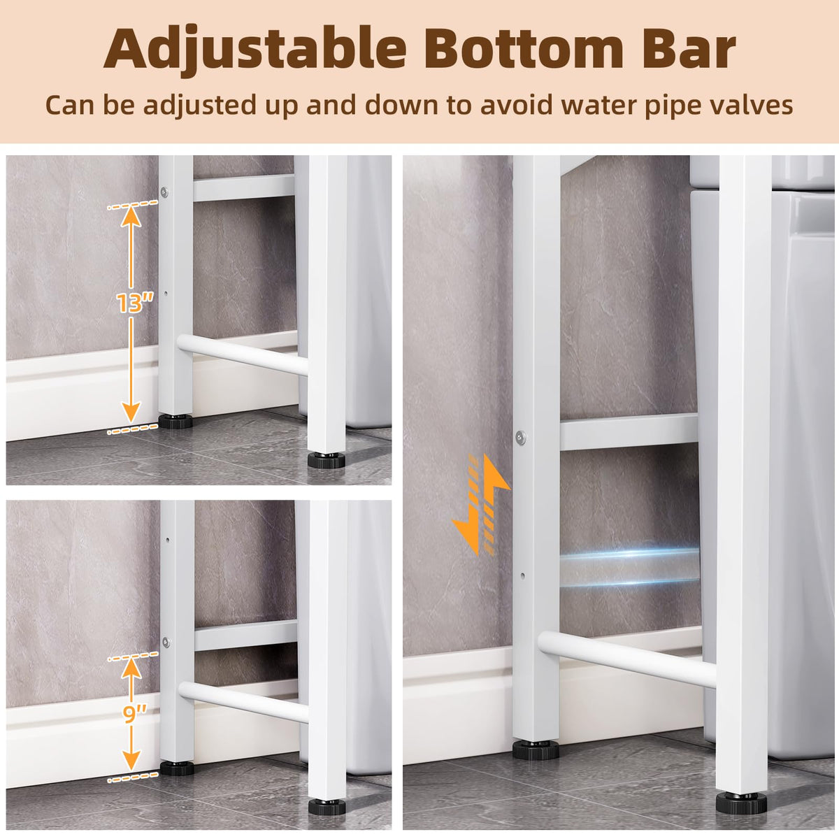Over The Toilet Storage Cabinet with Adjustable Shelf Y84123