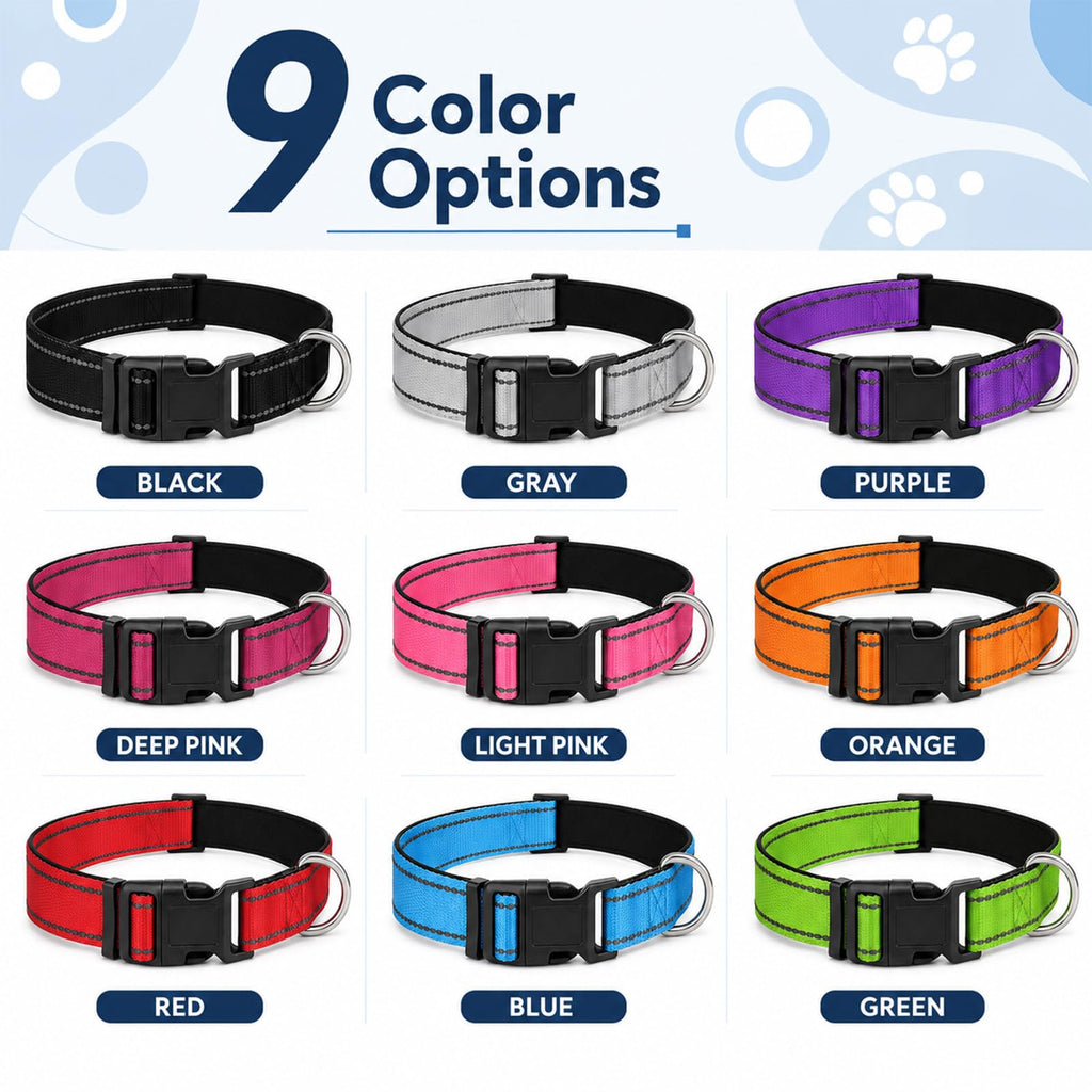 Adjustable Reflective Custom Dog Collar Y553954