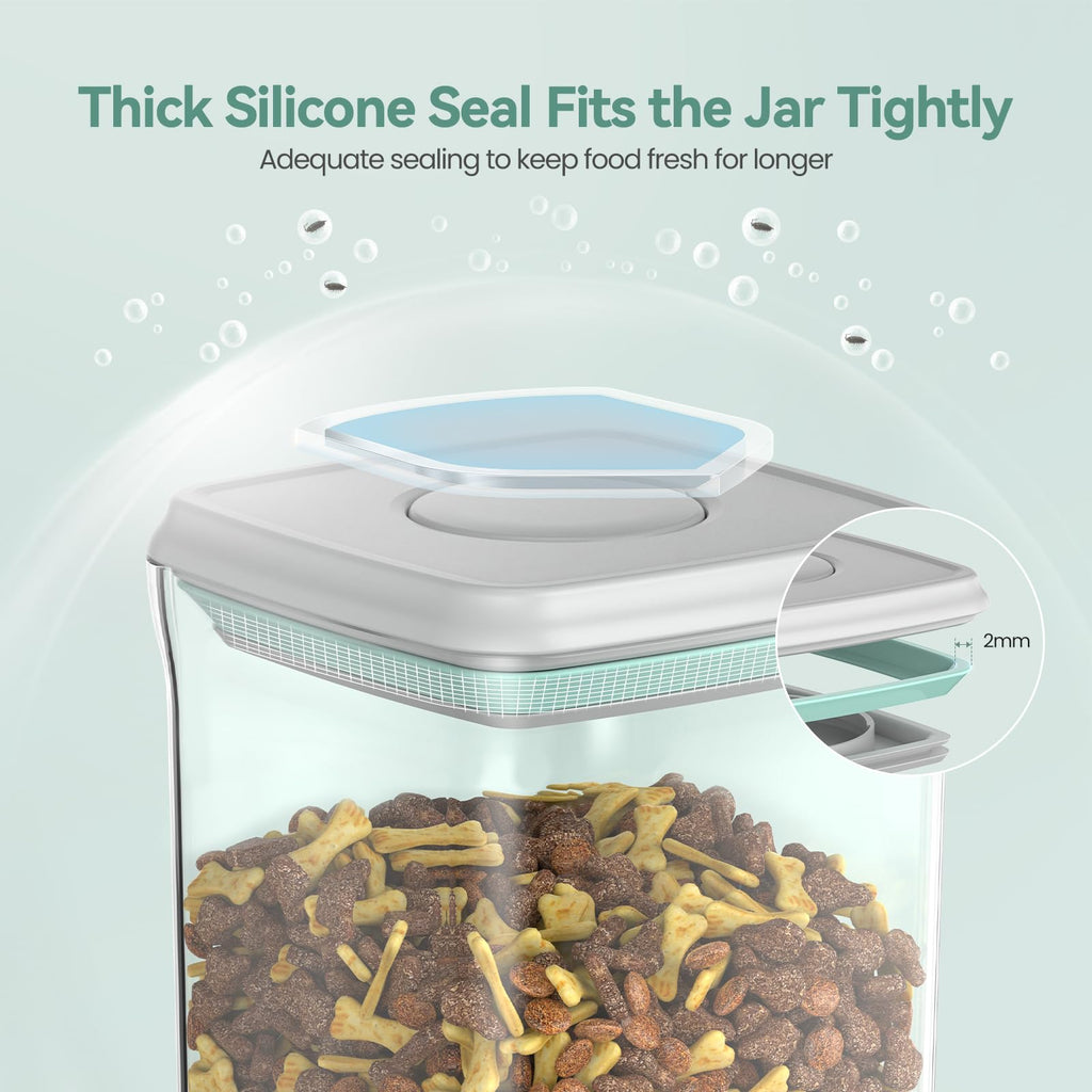 Airtight Treat Jar Container 2PC BPA-Free Z1022