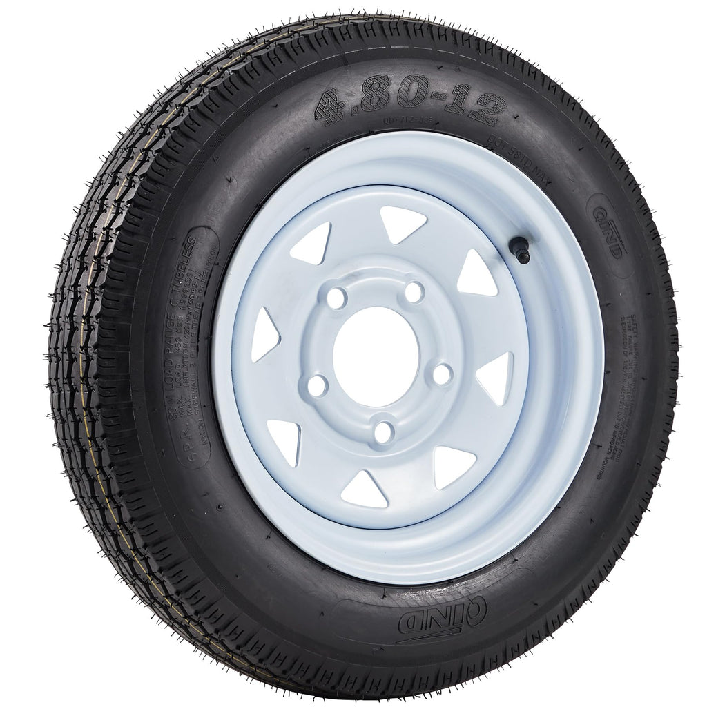 2 Pack 4.80-12 Trailer Tires with 12 inch Rims T5060