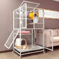 4-Tier Detachable Metal Wire Cat Cage with Hammock F707