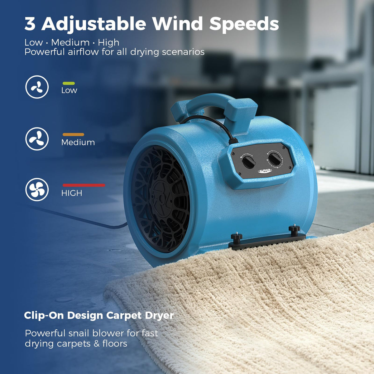 3 Speed Floor Drying Fan J88243