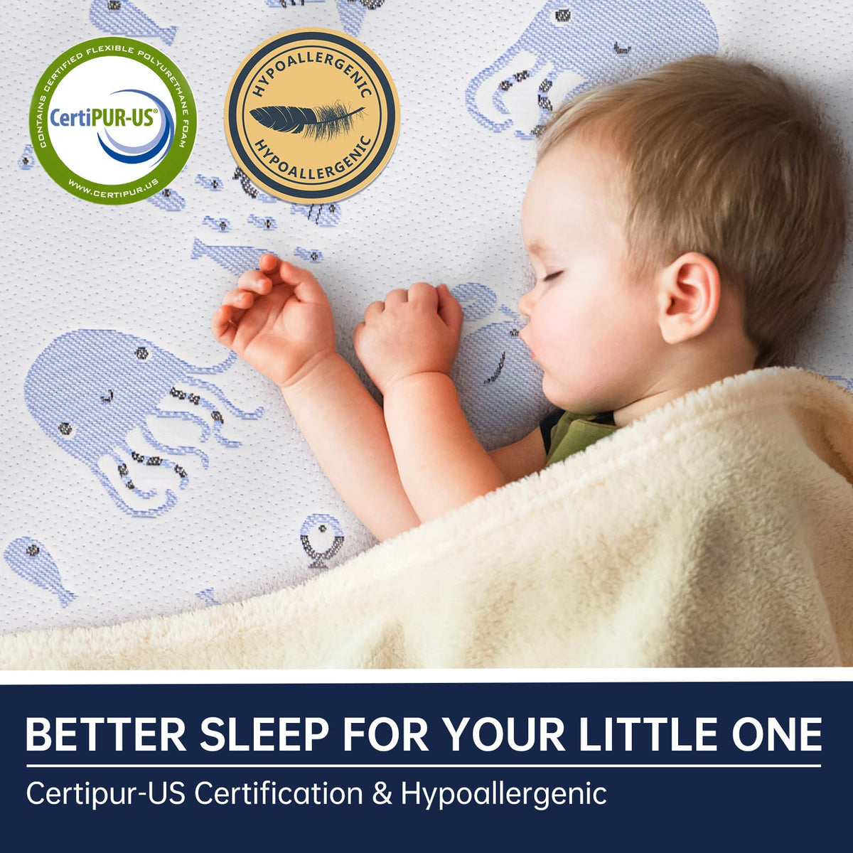 Dual Sided Memory Foam Pack and Play Mattress 38"x26" W343990