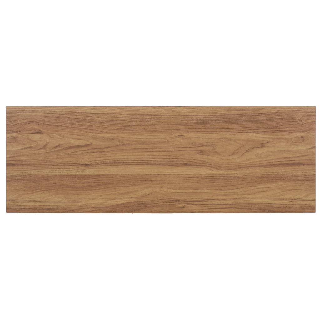 Oak 2-Drawer Console Table with Shelf Storage D350