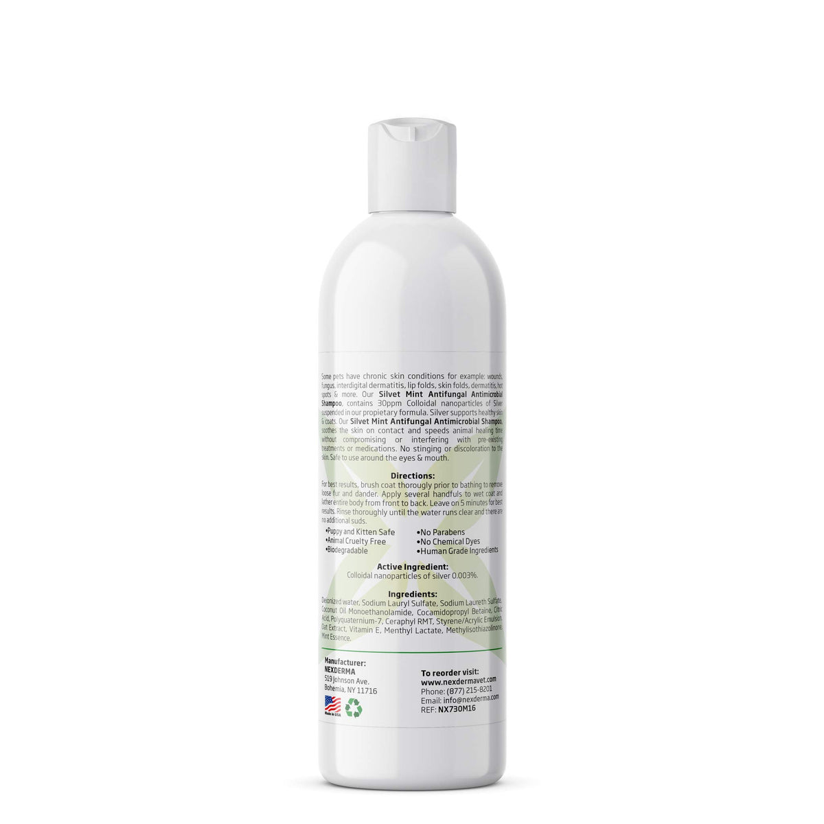Tearless Hypoallergenic Coconut Oil Pet Shampoo 16oz Q83712