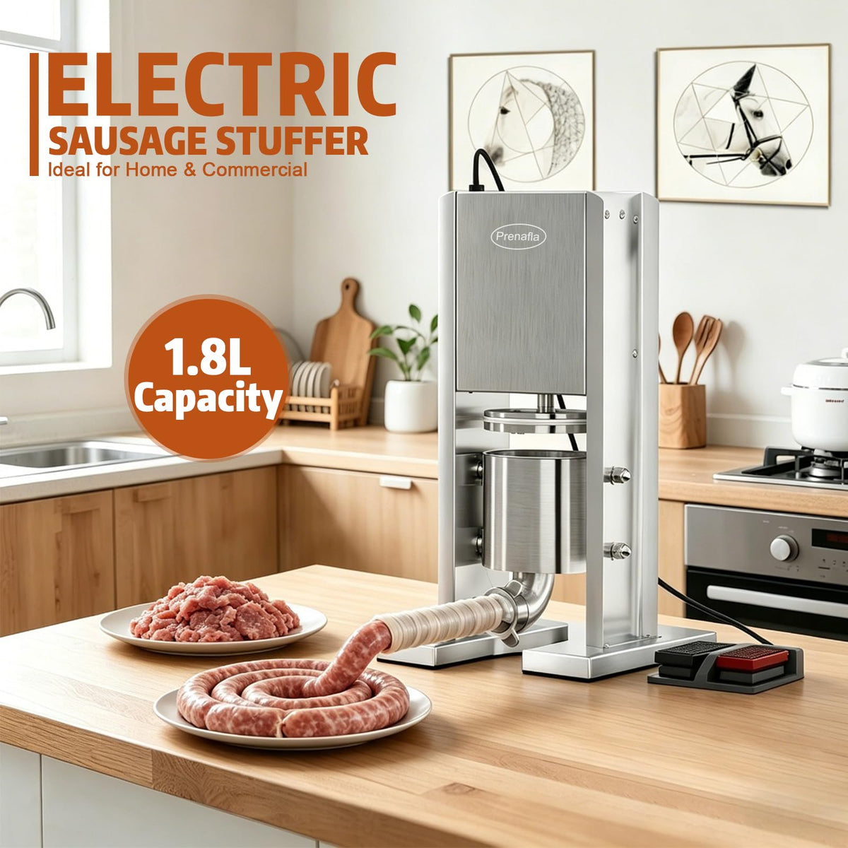 4 LB Vertical Electric Sausage Stuffer Q547858