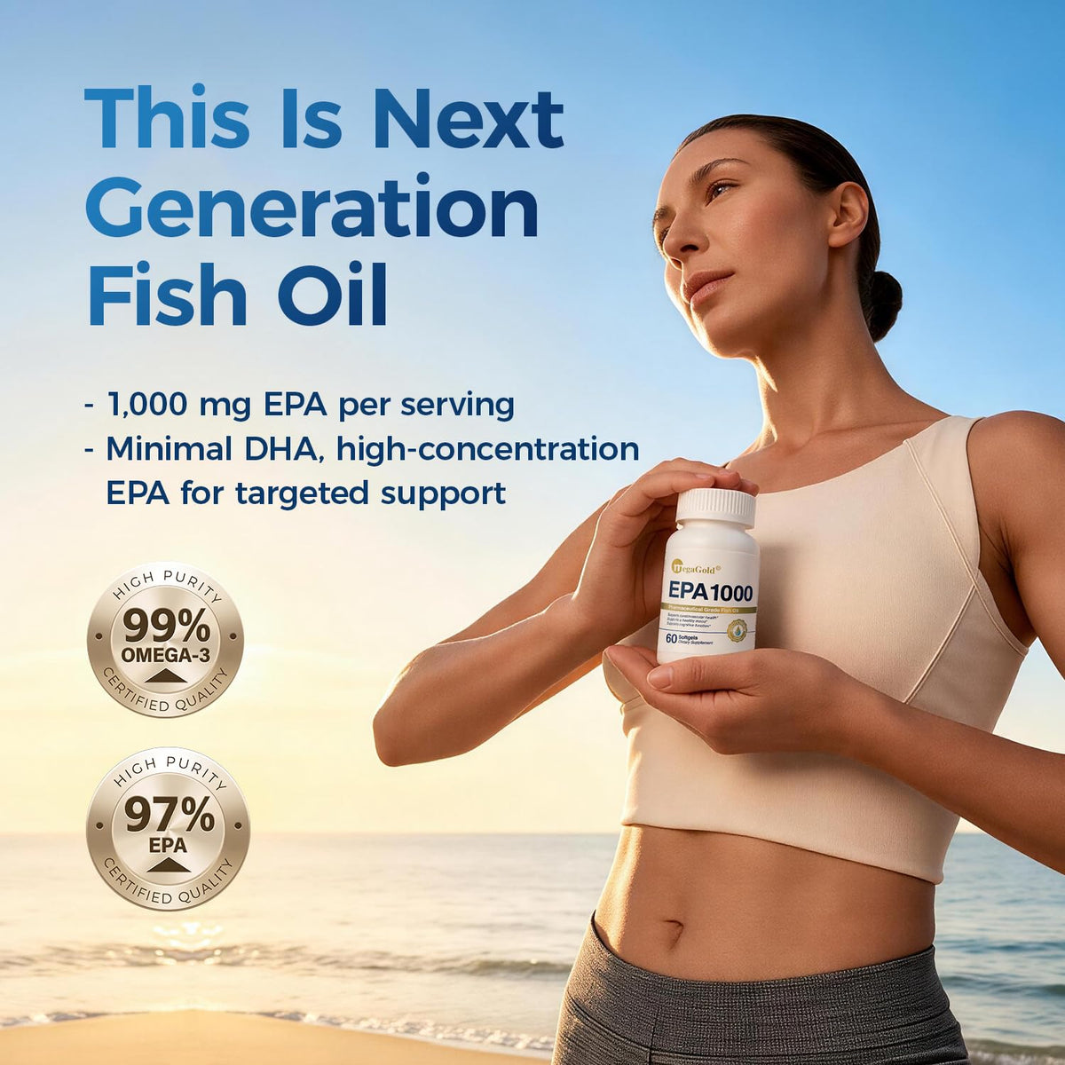 Omega 3 Fish Oil 1000mg Mini Softgels 60 Count G671