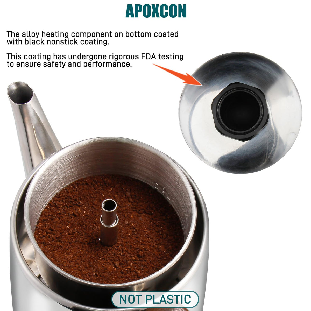 Electric Stainless Steel Coffee Percolator 8 Cup S6220