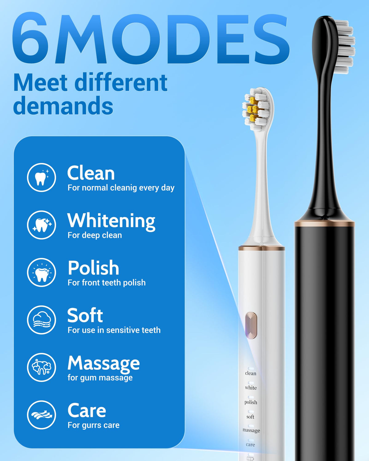 2 Pack Electric Toothbrush with 12 Replacement Heads A29940